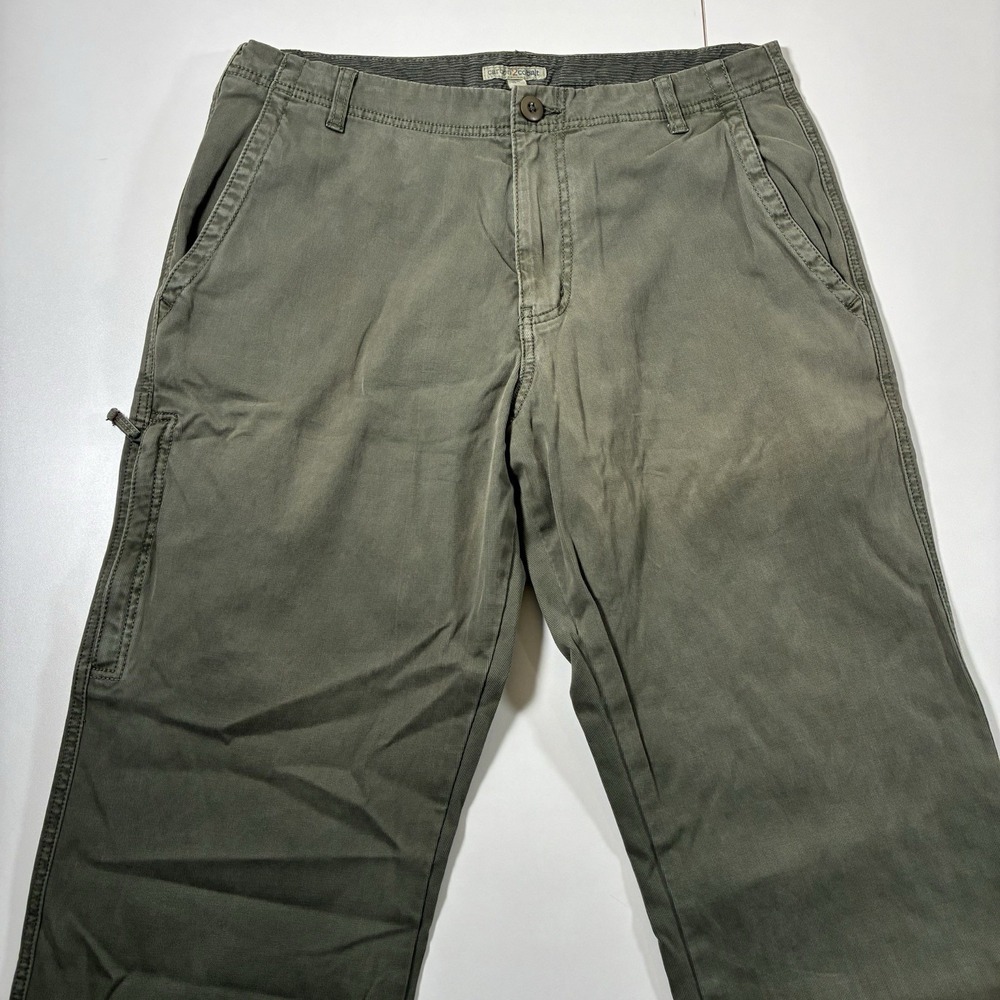 Carbon 2 Cobalt Pants 33x28 Military Green Textured Straight Cargo‎ Utility Y2K